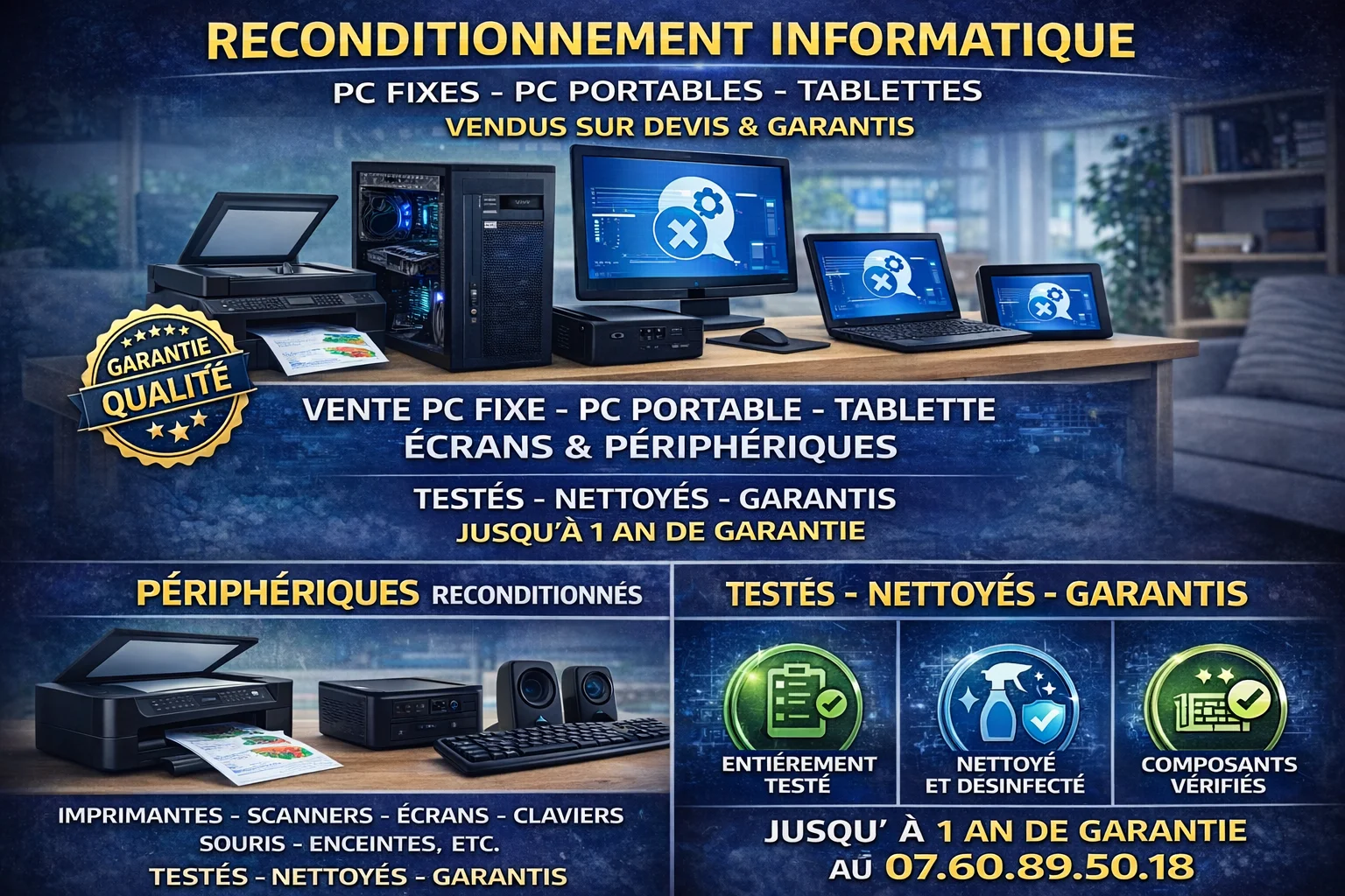 Ordinateur, PC, tablette, Portable, MINI PC, Périphériques informatique - Occasion, reconditionné, Neuf 