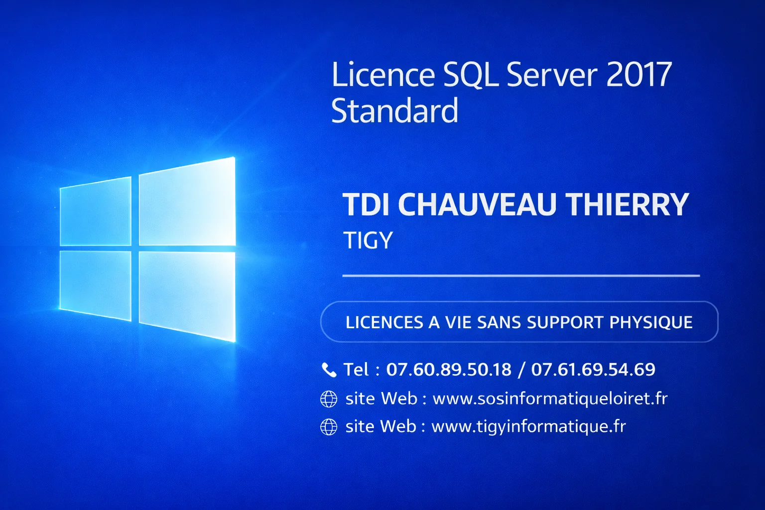 Licence SQL Server 2017 Standard en téléchargement .