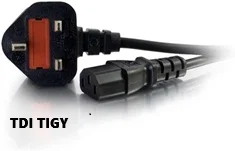 Câble Alimentation Type-G GB/UK WS-012A PC, Mac, Ecran, Imprimante, Scanner 5A 250V-neuf