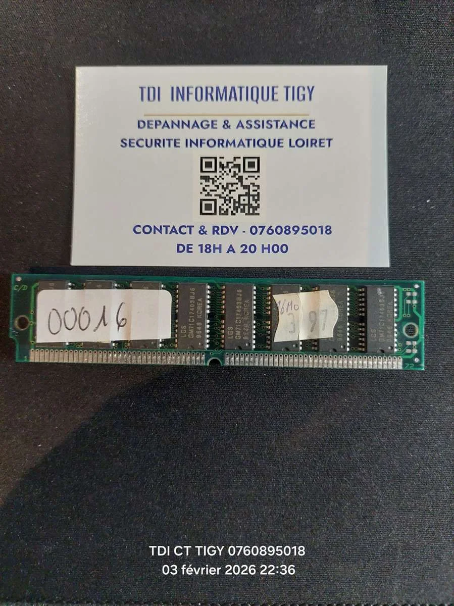 Barrette de Mémoire EDO MT8D432M-5X 16 Mo EDO 60ns 72-Pin SIMM-1