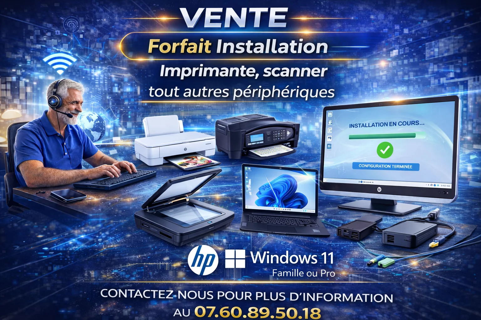 Forfait informatique Interventions à domicile et en atelier pour toutes intervention majeurs. - image 4